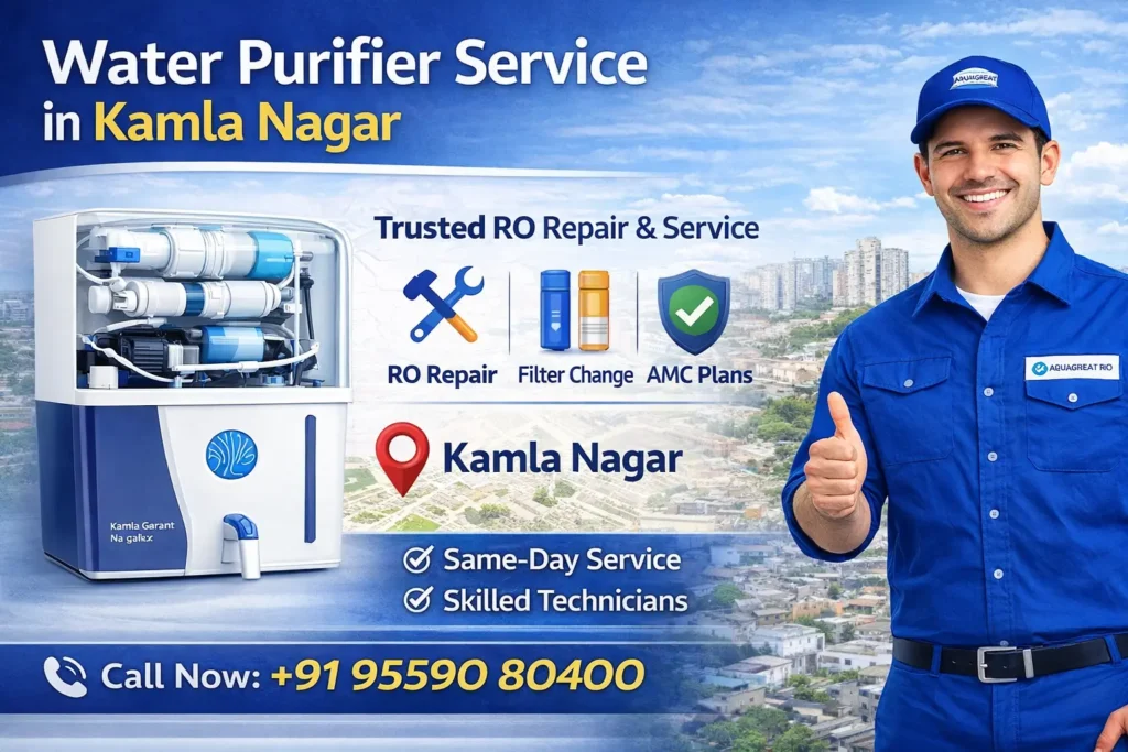 water purifier service in kamla nagar